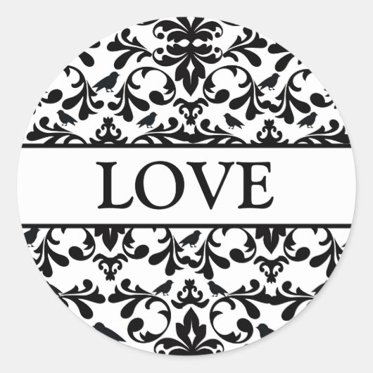 Coördinatie van vederijenvelopverzegelingen ronde sticker (Voorkant)