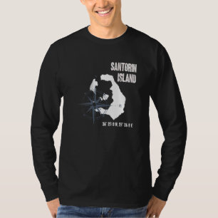 Coördinatiekaart voor het Middellandse-Zeegebied v T-shirt