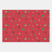 Coördinatieset kerstpapier inpakpapier vel (Voorkant)