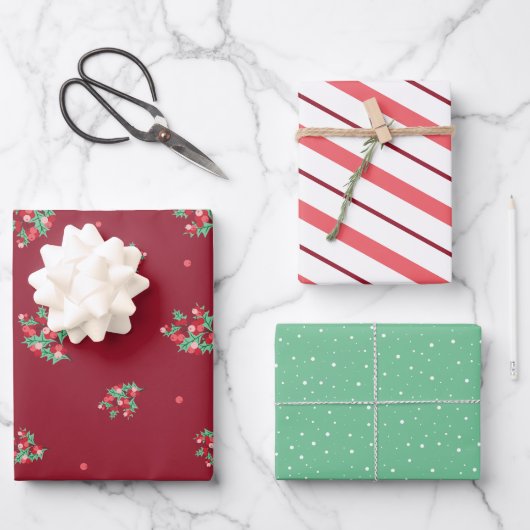 Coordinating Variety Set Christmas Wrapping paper (Voorkant)