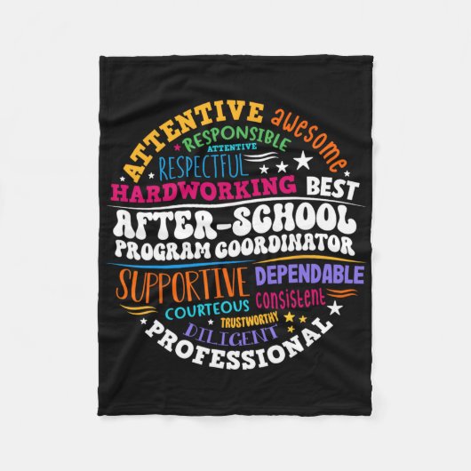 Coördinator Buitenschools Activiteiten Week Terug Fleece Deken (Voorkant)