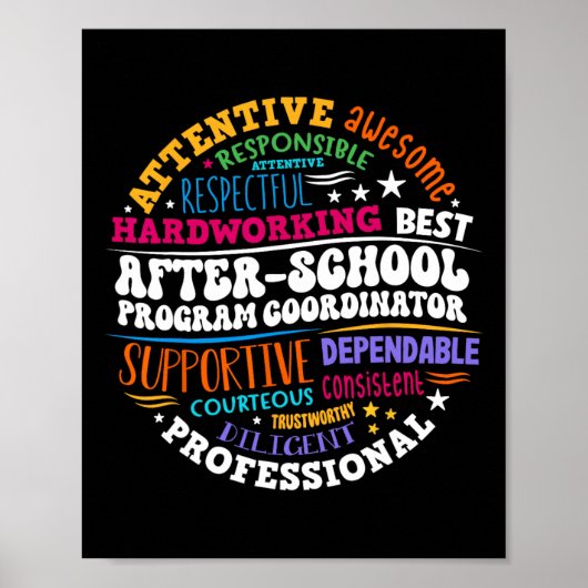 Coördinator Buitenschools Activiteiten Week Terug Poster (Voorkant)