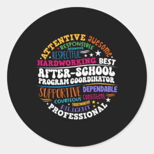 Coördinator Buitenschools Activiteiten Week Terug Ronde Sticker