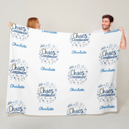 coördinator chaos | Beste Grappige Moederdag Gift  Fleece Deken