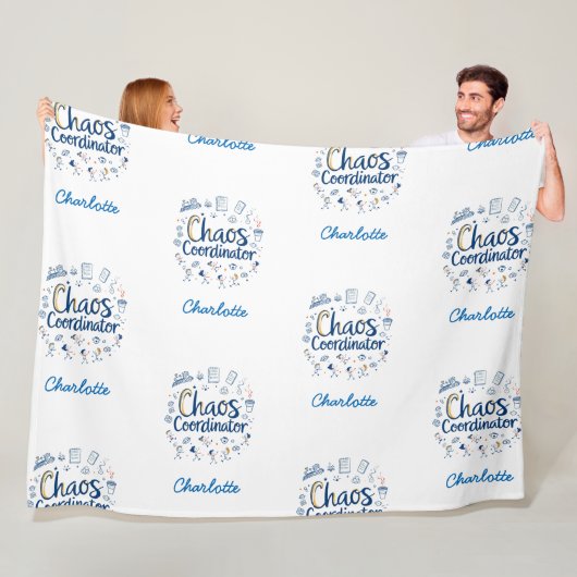 coördinator chaos | Beste Grappige Moederdag Gift  Fleece Deken (In situ)