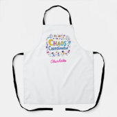 coördinator chaos | drukbezet moeder | Grappige Mo Schort (Voorkant)