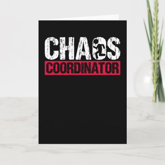 Coördinator Chaos Funny Ouderschap voor mam Kaart (Voorkant)