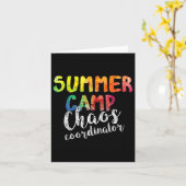 Coördinator Chaos . Funny Summer Camp Counselor Kaart (Gele Bloem)