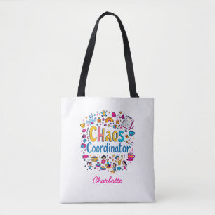 coördinator chaos Mom Life Grappig cadeau voor Tote Bag