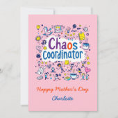 coördinator chaos | Mom Life | Grappige Moederdag Kaart (Voorkant)