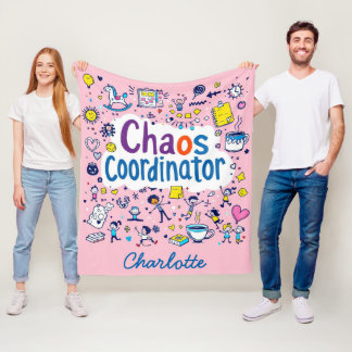 coördinator chaos | Schattigee Grappige Moederdag Fleece Deken