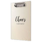 Coördinator leerstoel Gold Glitter-script Klembord (Links)