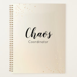 Coördinator leerstoel Gold Glitter-script Planner