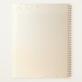 Coördinator leerstoel Gold Glitter-script Planner (Achterkant)