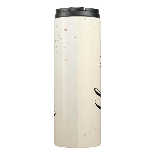 Coördinator leerstoel Gold Glitter-script Thermosbeker (Achterkant)