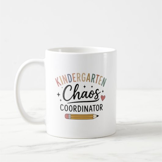 Coördinator van Chaos in de Kleuterschool Funny On Koffiemok (Links)