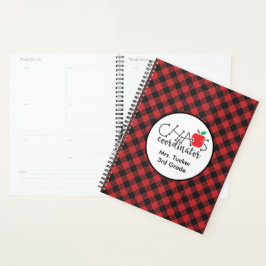Coördinator van Chaos Red Black Buffalo Pset Teach Planner