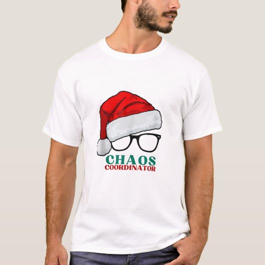 Coördinator van het kerstteam t-shirt (Voorkant)