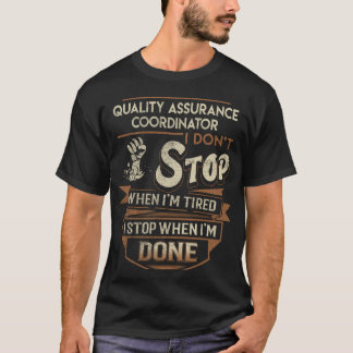 Coördinator voor kwaliteitsborging T- I Stop wanne T-shirt