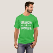 Coördinator voor Shenanigans Funny St Patricks Day T-shirt (Voorkant volledig)
