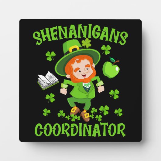 Coördinator voor Shenanigans Funny Teacher St Patr Fotoplaat (Voorkant)