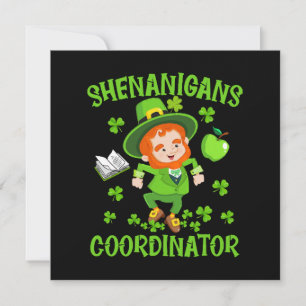 Coördinator voor Shenanigans Funny Teacher St Patr Kaart