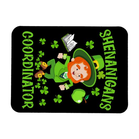 Coördinator voor Shenanigans Funny Teacher St Patr Magneet (Horizontaal)
