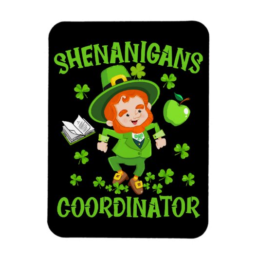 Coördinator voor Shenanigans Funny Teacher St Patr Magneet (Verticaal)