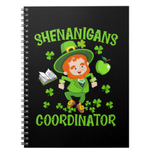 Coördinator voor Shenanigans Funny Teacher St Patr Notitieboek