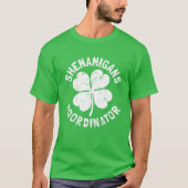 Coördinator voor Shenanigans Funny Teacher St Patr T-shirt (Voorkant)