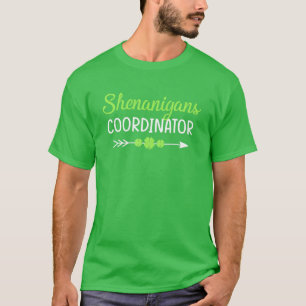Coördinator voor Shenanigans Funny Teacher St Patr T-shirt