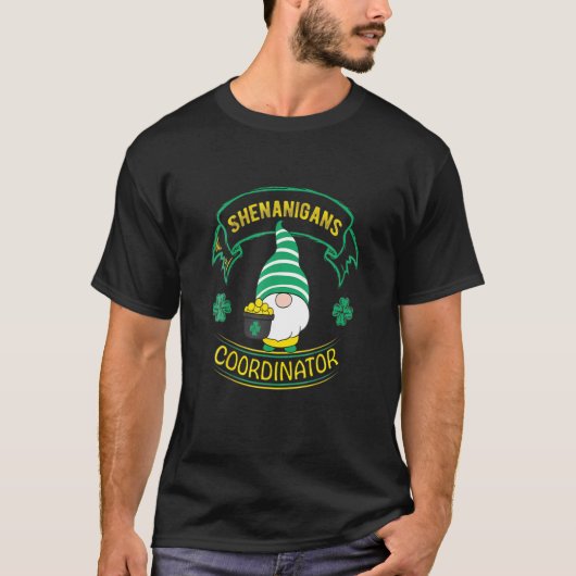 Coördinator voor Shenanigans Funny Teacher St Patr T-shirt (Voorkant)