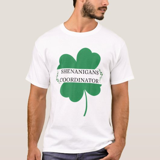 Coördinator voor Shenanigans Funny Teacher St Patr T-shirt (Voorkant)