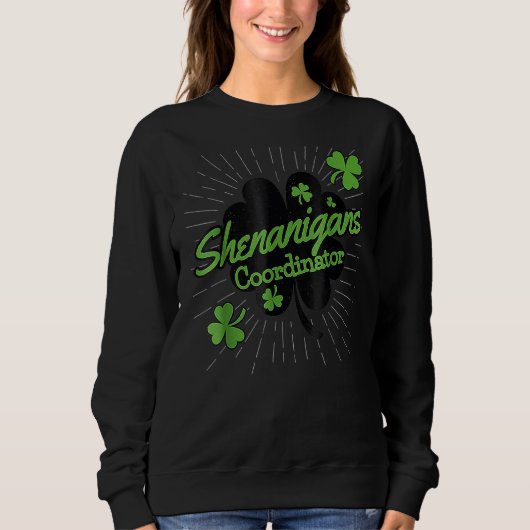 Coördinator voor Shenanigans Funny Teacher St Patr Trui (Voorkant)