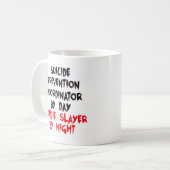 Coördinator zelfmoordpreventie zombiedoder koffiemok (Voorkant links)