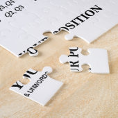 Coördineert aan succes in de fysica van de Positie Legpuzzel (Zijkant)