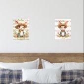 Coördineren van Schattigee Bunny Nursery Print Muurkunst Sets (Slaapkamer)