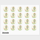 Coördinerende afdichtingen van de envelop van het ronde sticker (Vel)