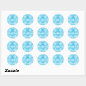 Coördinerende envelopzegels (Turquoise) Ronde Sticker (Vel)