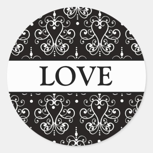 Coördinerende hart kroonluchter envelop afdichting ronde sticker (Voorkant)