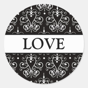 Coördinerende hart kroonluchter envelop afdichting ronde sticker