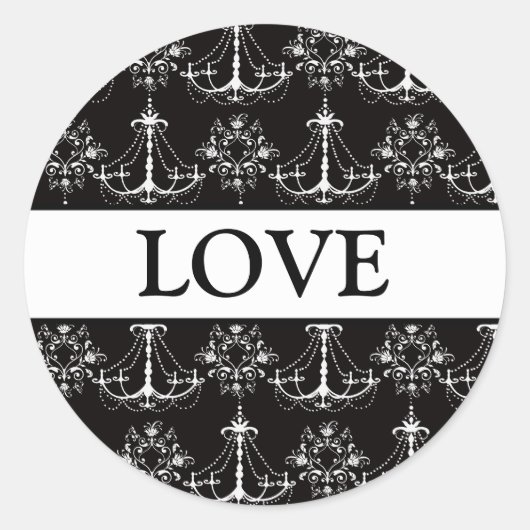 Coördinerende luchters Envelopzegels Ronde Sticker (Voorkant)