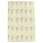 Coördinerende roze en gele ballerina Ballet Dance Medium Cadeauzakje (Voorkant)