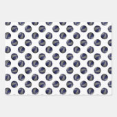 Coördinerende set blauw grijs basketbal patronen inpakpapier vel (Voorkant 3)