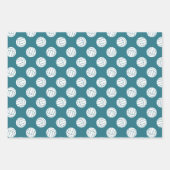 Coördinerende set Blauwe blauwgroen volleybalpatro Inpakpapier Vel (Voorkant 2)