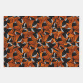 Coördinerende set zwart grijs basketbal patronen inpakpapier vel (Voorkant)