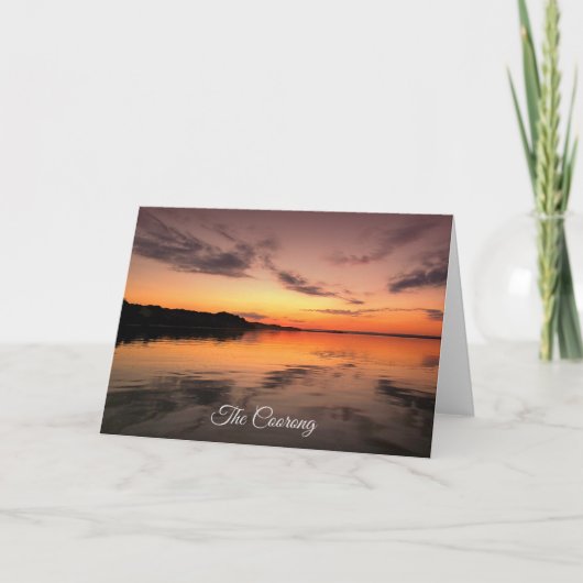 Coorong bij schemering kaart (Voorkant)