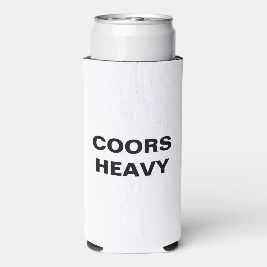 Coors Banket Block Print Design Koelbox Koozie (Seltzer Achterkant)