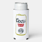 Coors Banket Block Print Design Koelbox Koozie (Seltzer Voorkant)