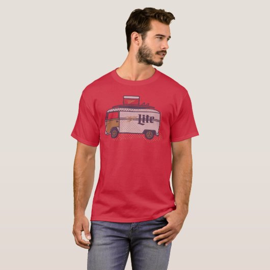 Coors Classic Miller Lite Surf Van Design T-shirt (Voorkant volledig)